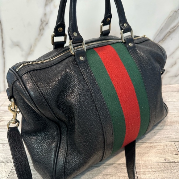 Gucci Web Boston Duffle Bag (Pristine Condition) - Picture 6 of 11